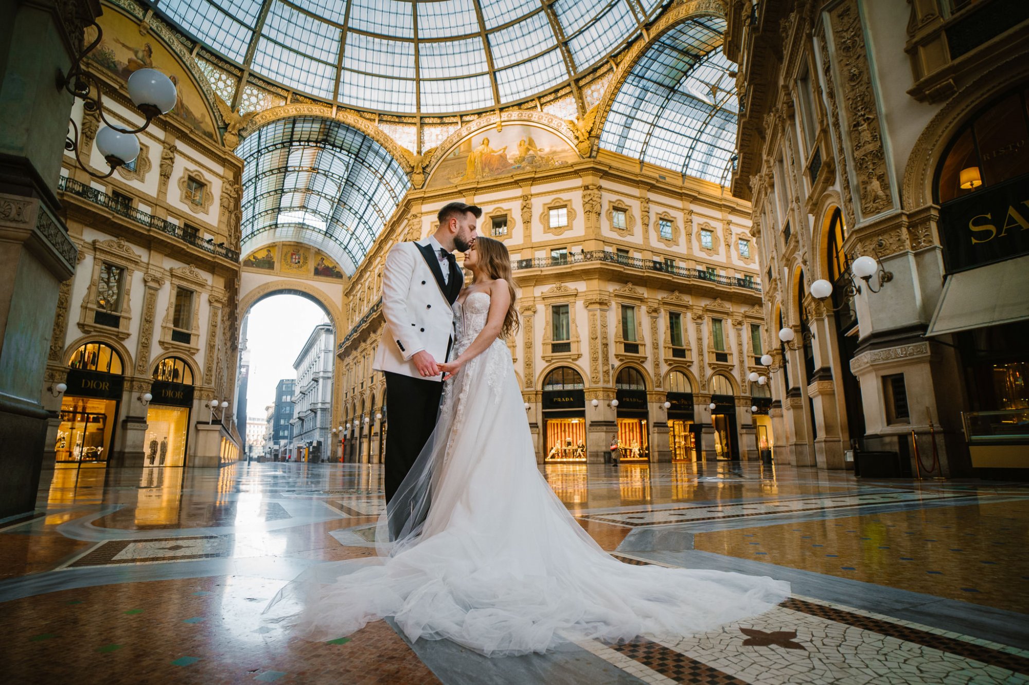 plener ślubny w Mediolanie